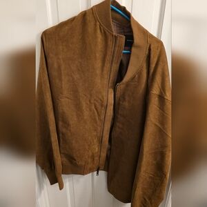 Banana Republic Brown Suede Bomber Jacket